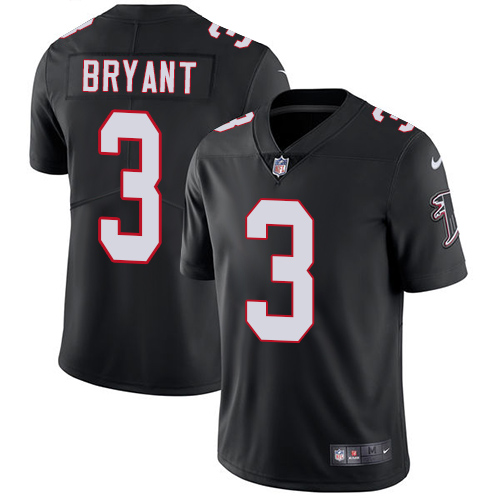 Nike Falcons #3 Matt Bryant Black Alternate Men's Stitched NFL Vapor Untouchable Limited Jersey